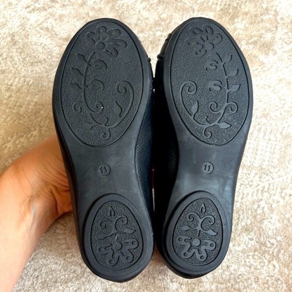 Brand New Set of 2 Pairs of Black Flats Toddler Girls Mary Jane Slip On Shoes - Picture 12 of 14